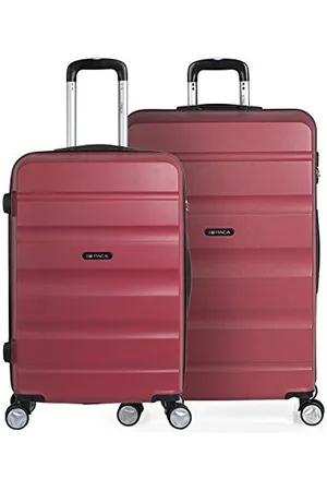 Itaca Set of 2 Rigid Travel suitcases 4 Wheels Trolley 67/77 cm abs. Resistant and Lightweight. Luggage. Medium and Large.