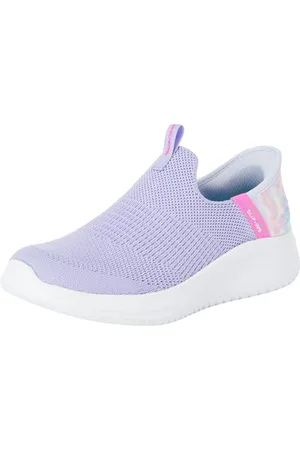 Skechers Girls Slip-On, Lavender Mesh/Multi Trim, 9.5 UK