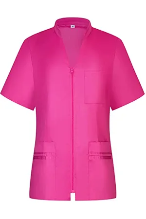 MISEMIYA Work Clothes Lady Short Sleeves Medical Uniforms Scrub Top - Ref.712 - Small