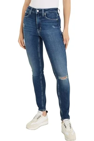 Calvin Klein Women Jeans High Rise Skinny Fit, Blue , 29W/34L