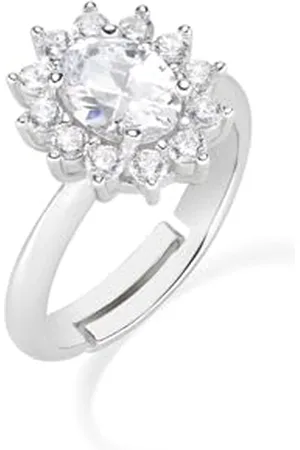 AMEN Ring (P) Lady, Anel Tam. 3 (18/20), Prata 925 (3.61 grams), Lady 1.5 cm, ANLDGBBB3 Brand, One Size, Metal, No Gemstone, one size, Metal, No Gemstone