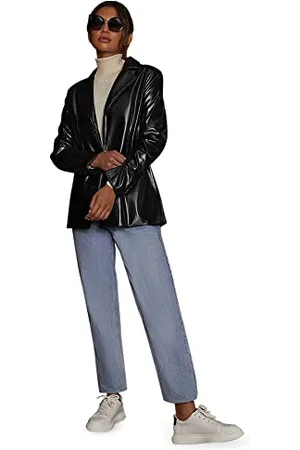 Chi Chi London Chi London Womens Faux Leather PU Blazer, , 14 UK