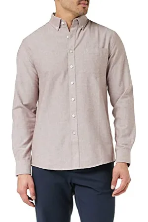Farah Men’s Oxford Shirt, Drayton Long Sleeve Oxford Shirt, Smart Casual Work Shirt, , S