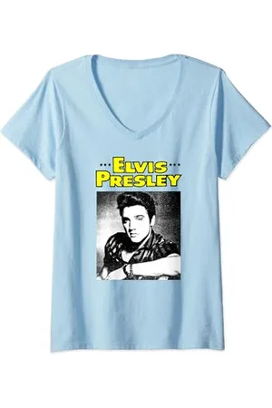 Elvis Presley Womens Official Portait V-Neck T-Shirt