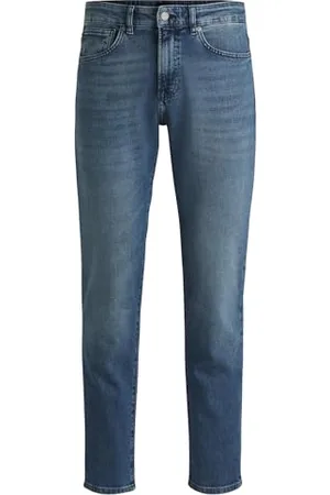 HUGO BOSS Mens Maine Jeans Medium Blue 36W / 30L