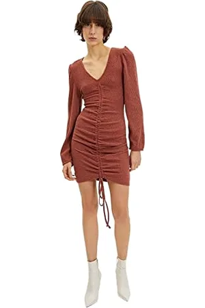 Trendyol Women Mini Bodycon Fitted Knit Dress
