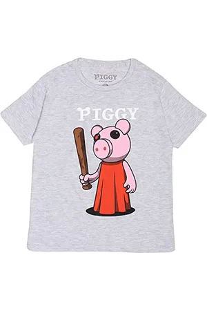 Popgear Piggy Baseball Bat T-Shirt, Girls, 5-15 Years, , Official Merchandise
