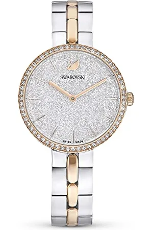 Swarovski Cosmopolitan Pavé Clear Crystals in a Rose Gold Tone Casing and Adjustable Bracelet Strap, from The Cosmopolitan Collection
