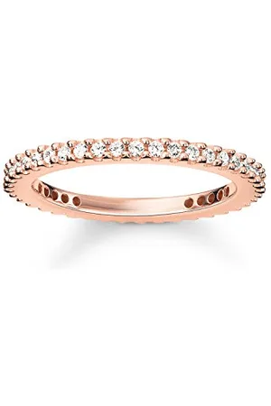 Thomas Sabo Women 925 Gold-Plated Silver White Zircon