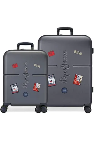 Pepe Jeans Kay Suitcase Set 55/70 cm Rigid ABS Integrated TSA Closure 116L 7.54 kg 4 Double Wheels Hand Luggage