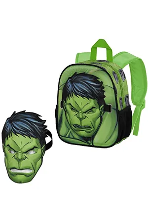 Marvel Hulk Strength-Mask Backpack, , 9.5 x 24 x 27 cm, Capacity 6 L