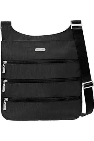 Baggallini Big Zipper Travel Crossbody Bag. Tan Size: One Size