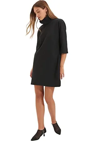 Trendyol Women Mini Shift Relaxed fit Knitted Dress