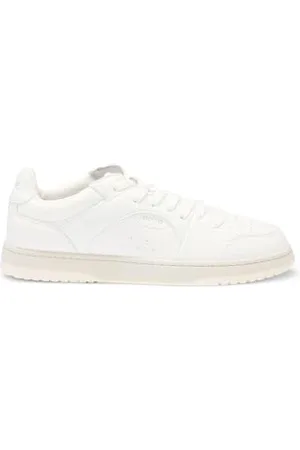 HUGO BOSS Mens Hadrian Tenn Signature-Outsole Trainers with Nubuck Effect Size 5