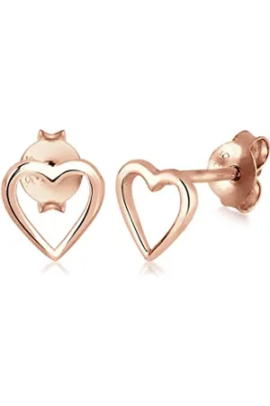 Elli Earrings Ladies Stud Earrings Heart Basic in 925 sterling silver