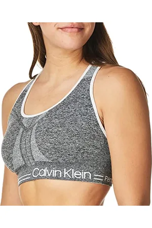 Calvin Klein Calvin Klein womensMedium Impact Reversible Sports Bra Sports Bra - Gray - XS
