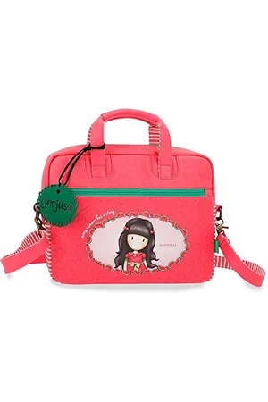 Gorjuss Santoro Every Summer has a Story Laptop Briefcase Orange 33x25x5,5 cms Synthetic Leather 13,3"