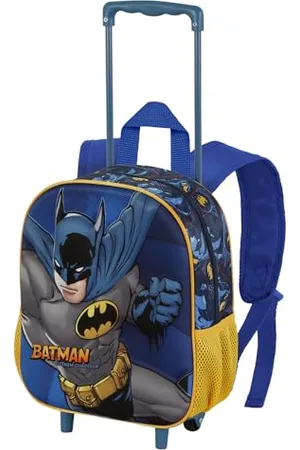 DC Comics Originals Batman-Small 3D Backpack with Wheels, 26 x 34 cm, Capacity 12.5 L