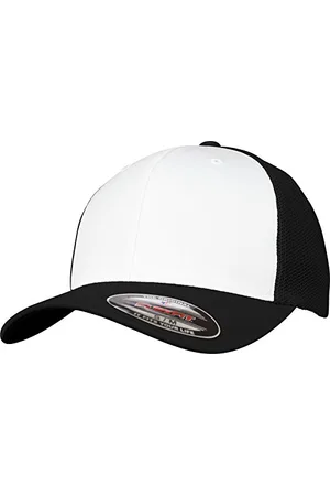 Flexfit Mesh Colored Front Unisex Kappe für Damen und Herren, Mehrfarbig (blk/Wht), L/XL