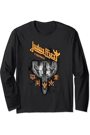 Judas Priest – Firepower Emblem Symbols Yellow Long Sleeve T-Shirt