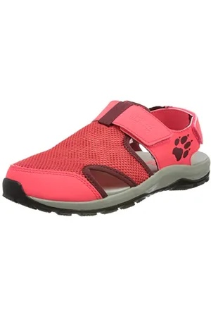 Jack Wolfskin Outdoor Water Action Sandal K Sport, Pink/Grey, 3.5 UK