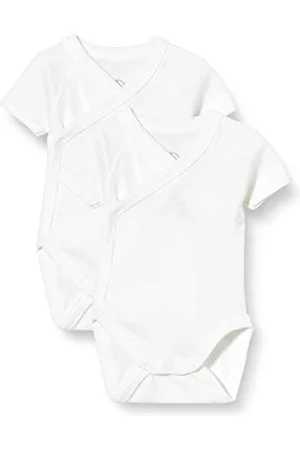 Petit Bateau Unisex Babies’Short Sleeve Newborn Body (Pack of 2) , Variant 1, 3 months