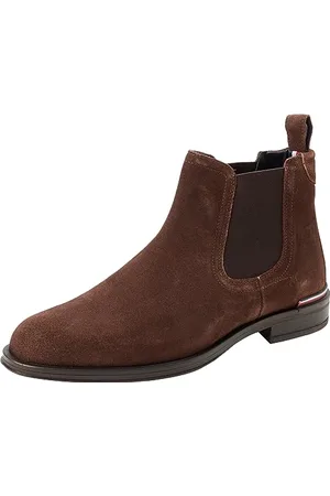 Tommy Hilfiger Men Low Boot Core Suede Chelsea, Brown (Cocoa), 6.5 UK
