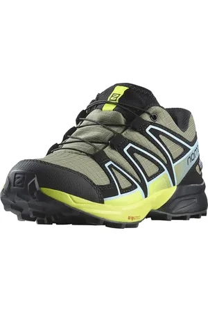 Salomon Speedcross Clima Waterproof Unisex Kids Hiking & Running Shoes, Precise fit, Grip, and Practical Comfort, Deep Lichen Green, 13-K