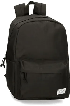 MOVOM Always on The Move School Backpack Adaptable to Cart Black 31.5x45x15cm Polyester 21.26L, , School Backpack Adaptable to Trolley