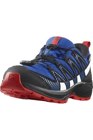 Salomon XA Pro V8 Clima Waterproof Unisex Kids Hiking & Running Shoes, Precise fit, All-Terrain Grip, and Sporty Look, Lapis Blue, 6
