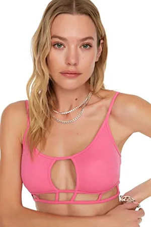 Trendyol Women Regular fit Bralette Woven Bikini Top