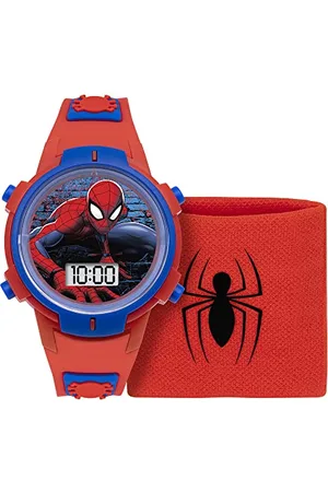 Disney Spiderman Boys Digital Quartz Watch with Silicone Strap SPD40012ARG