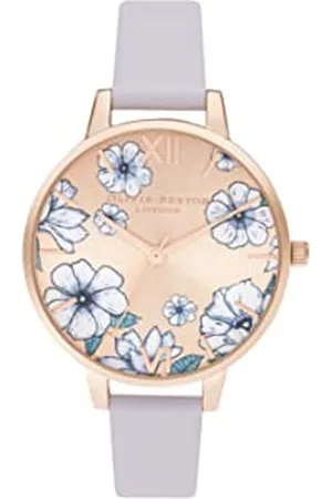 Olivia Burton Analogue Quartz Watch for Women with Leather Strap - OB16AN03