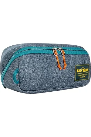 Tatonka Square Zip Pouch M (2L) – Foldable Washing Bag with 2 Zippered Mesh Pockets, No PFC/PFAS, 10 x 25 x 9 cm, , 10 x 25 x 9 cm, Hinged Wash Bag