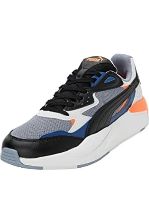 PUMA Unisex X-RAY Speed Sneaker, Filtered ASH Black-Feather Gray-Ultra Orange, 9 UK