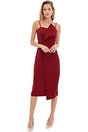 Trendyol Women Midi The wrap Regular fit Woven Dress