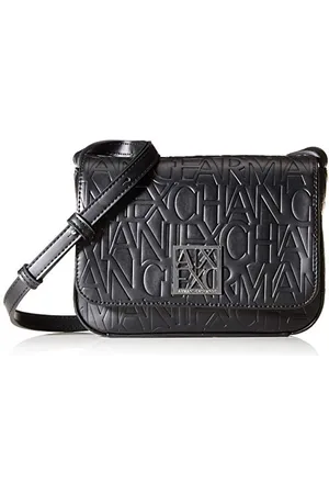 Armani Exchange Liz - Small Shoulder Strap, Women’s Bag, Black (Nero Black), 14x8x20 cm (B x H T)