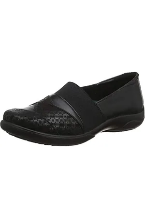 Padders Violin Loafers, Black (Black/Combi 38), 3 UK