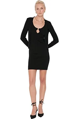 Trendyol Women Midi Basic Regular Knitwear Dress