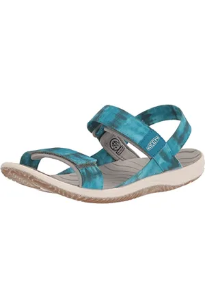Keen Elle Backstrap Slingback Sandal, Sea Moss/Fjord Blue, 11 UK Child