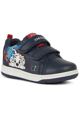 Geox Baby B New Flick Boy A Sneaker, Navy-White, 7 UK Child