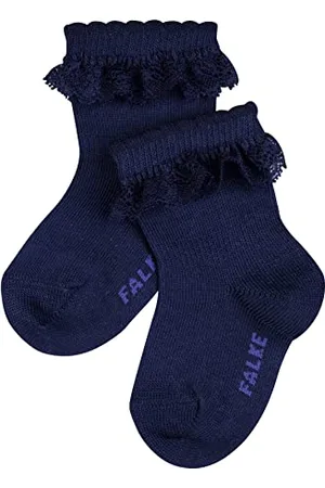 Falke Unisex Baby Romantic Lace B SO Cotton Plain 1 Pair Socks, , 12-18 months