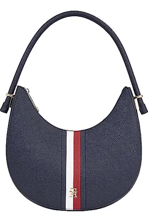 Tommy Hilfiger Women Bag Emblem with Zip, Multicolor (Space Blue), One Size