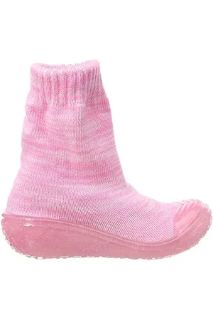 Playshoes Unisex Children Socks Knitted High Slippers, Pink (Rosa 14), 4 UK (20/21 EU)