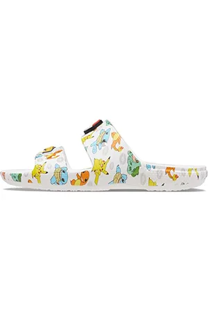 Crocs Unisex Adult Classic Pokemon Sandal Clog, White/Multi, 3 Men/ 4 UK Women