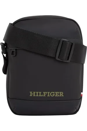 Tommy Hilfiger Men TH MONOTYPE PU MINI REPORTER, Black, One Size