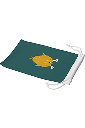 Bonamaison Digitally Printed Glasses Pouch, Sunglasses Pouch, 100% Cotton, Soft & Slim, Protective Glasses Case with Drawstring Closure, 1 Piece, 11x19 cm
