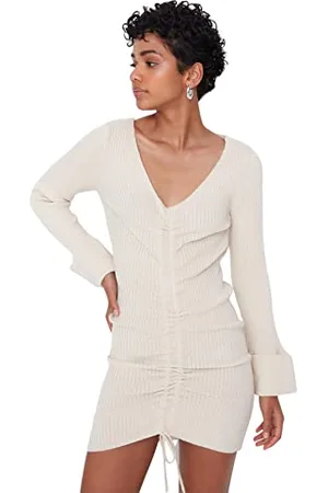 Trendyol Women Midi Pullover Dress Slim Knitwear Dress