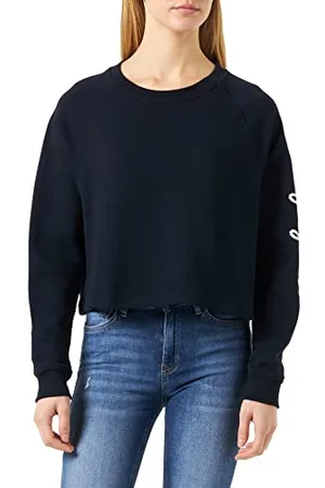 Tommy Hilfiger Women Rope Puff Print Sweatshirt without Hood, , XXL