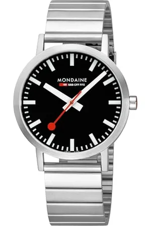 Mondaine Men Analog Chronograph Watch with Stainless Steel Strap A6603036016SBW